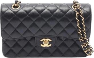 Chanel Pre-owned Vintage Schoudertas - Dames - Vintage Schoudertas - Zwart - ONE Size - Leer - Vintage