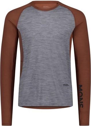 Mons Royale Temple Merino Long Sleeve Merinounterw&auml;sche f&uuml;r Herren | grau/braun