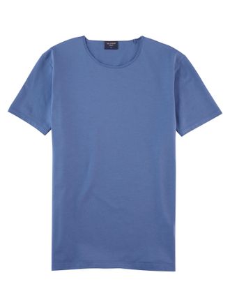 Olymp T-Shirt OLYMP Casual, Herren, Gr. 3XL, blau (rauchblau), Single Jersey, Obermaterial: 95% Baumwolle, 5% Elasthan, Basic, Rundhals, Shirts T-Shirt, mit