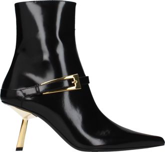 Saint Laurent Damens Stiefel aus schwarzem Leder