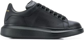Alexander McQueen Oversized leren sneakers - Heren - Sneakers - Zwart - 45 EU - Leer - Schoenen