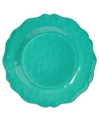 Certified International Set of 4 Isabella Crackle Melamine Dinner Plates