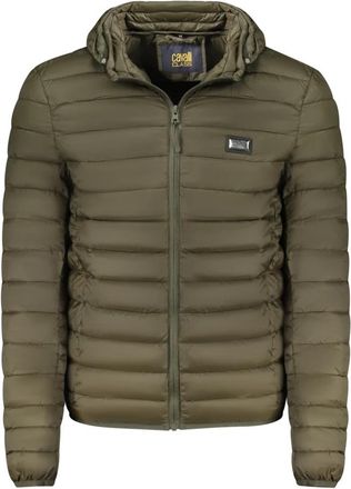 Cavalli Jacket met lange mouwen en afneembare capuchon - Heren - Winterjassen - Groen - 2XL - Polyester - Jassen