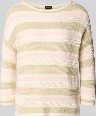 s.Oliver Black Label Regular Fit Strickpullover aus Baumwoll-Mix in Offwhite, Gr&ouml;&szlig;e XL