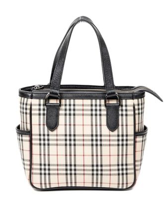 Burberry 2000s check top-handle bag - Neutrals