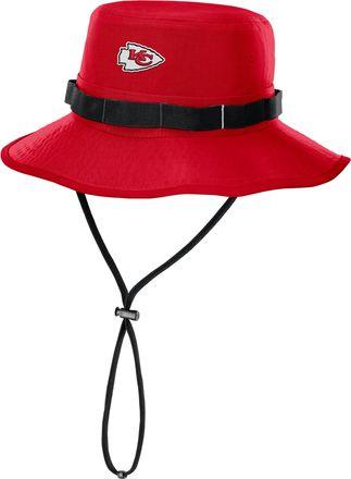 Nike Mens Kansas City Chiefs Primetime Apex Boonie NFL Dri-FIT College Bucket Hat in Red | NF1B65N7G-GP2