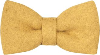 King & Priory Mustard Yellow Donegal Tweed Pre-Tied Bow Tie