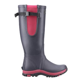Cotswold Dames Milton Verstelbare Wellingtonlaarzen (Marineblauw/Roze)