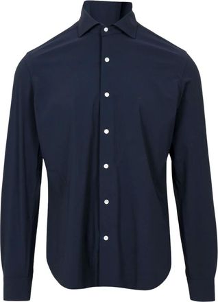 Barba Camicia Tecnica Elasticizzata - - Shirts - Uomo - Blu - 3XL