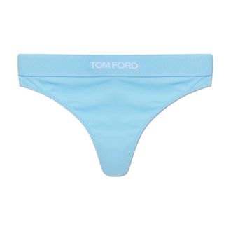 Tom Ford Bottoms, female, Blue, Size: XS Signature Thong