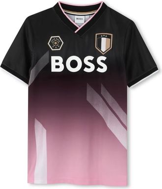 BOSS Kidswear short-sleeved T-shirt - kids - Polyester/Elastane - 14 - Black