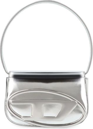 Diesel Tassen, Dames, Grijs, ONE Size, Leer, 1DR Schoudertas