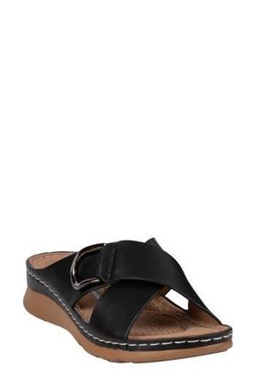 Good Choice Shoes Eanna Wedge Sandal in Black at Nordstrom Rack, Size 7.5