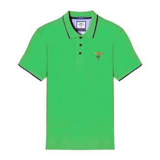Aeronautica Korte mouw katoenen poloshirt groen - Heren - Polos - Groen - XL - Katoen - Tops
