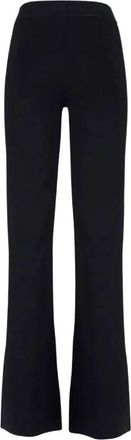 Calvin Klein Wide Broeken - Dames - Wijde Broeken - Zwart - M - Polyester - Broeken