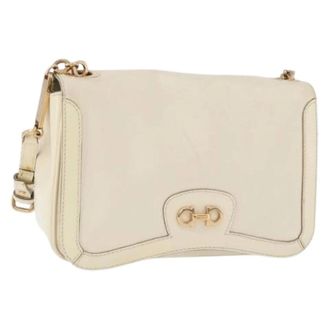 Ferragamo Pre-owned Cross Body Bags, female, White, Size: ONE SIZE Pre-owned Shoulder Bag