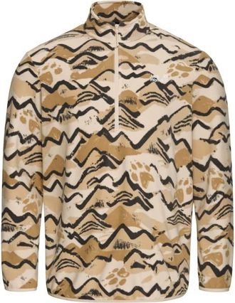 Jack Wolfskin Paw Era 100 Print Halfzip Fleecepullover f&uuml;r Herren | beige