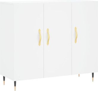 vidaXL Sideboard White 90x34x80 cm Engineered Wood Vidaxl