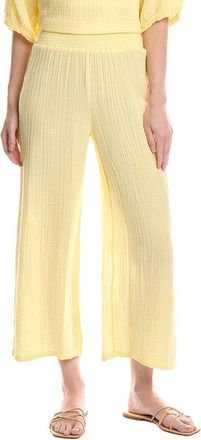 Michael Stars Medina Smocked Waist Cropped Pant