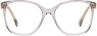Carolina Herrera 55mm Square Optical Glasses in Grey at Nordstrom