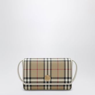 Burberry White Hampshire bag with Check pattern