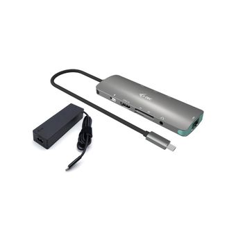 No Brand I-tec Usb-c Metal Nano Docking Station 4k Hdmi Lan With Power Delivery 100w + Universal Charger 100w