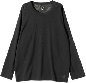 Needles T-shirt met lange mouwen - Zwart