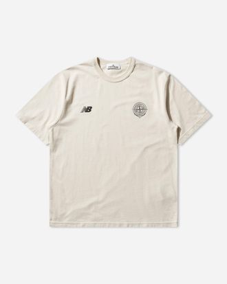 Stone Island Men s New Balance Shortsleeve T-Shirt Ivory