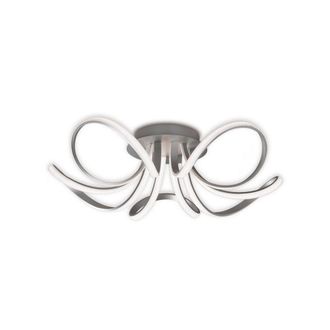 Netlighting Knot Ceiling Chrome 74cm 4800lm 60W Dimmable LED in Silver