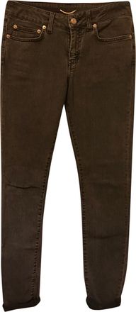 Saint Laurent slim fit stretch grey denim jeans Size M