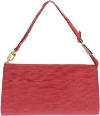 Louis Vuitton Pre-owned Pochette - Dames - Vintage Handtas - Rood - ONE Size - Leer - Vintage