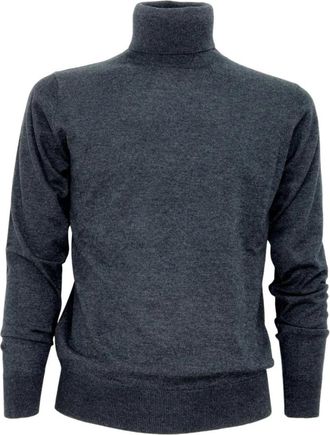 Cashmere Company Shirts - Heren - Coltruien - Grijs - 2XL - Wol - Truien & Vesten