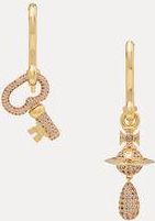 Vivienne Westwood Ovidia Earrings Gold-brown-cz Gold-brown-cz Women