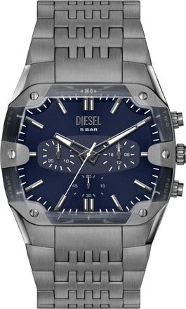 Diesel Spiked Cushion gunmetal stainless steel watch - Timeframes - Man - Grey
