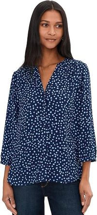 NYDJ Pintuck Blouse Womens Sleeveless Zoey Dots : XL (US 16-18), Polyester
