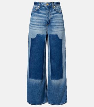 Ganni High-rise wide-leg jeans