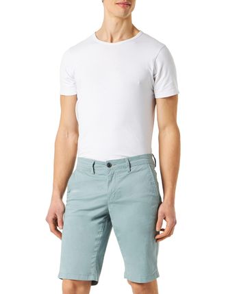 Teddy Smith Mens Chino Light Twill Shorts Dress, Stone Green, 27W
