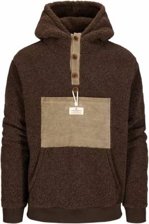 Amundsen & Scott Mens Heroes Wool Fleece Hoodie In Cowboy