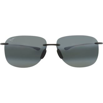 Maui Jim 62mm Frameless Polarized Sunglasses in Grey Grey Grey at Nordstrom Rack