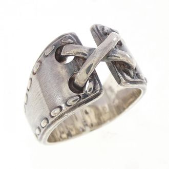 Herm&egrave;s Silver 925 Band Ring (Pre-Owned)