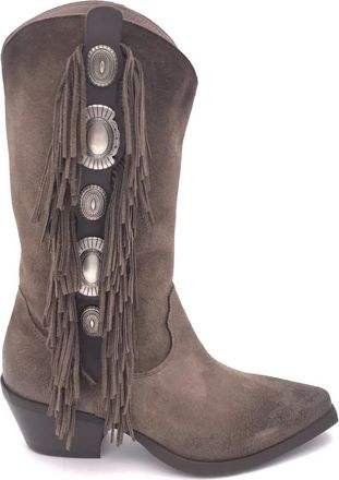 M&eacute;tisse Schoenen, Dames, Bruin, 37 EU, Leer, Texano Mezza Gamba
