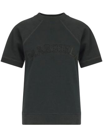 Maison Margiela Katoenen sweater met logoprint - Grijs
