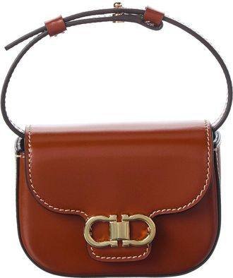 Ferragamo Gancini Leather Keychain
