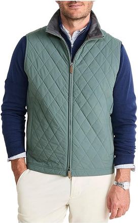 Vineyard Vines The Dorset Quilted Vest Mens Jacket Balsam : 2XL, Polyester