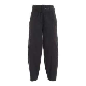 See By Chloé Wide Trousers, female, Black, XS, Belt Trousers