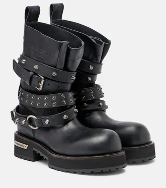 Balenciaga Venom City leather biker boots