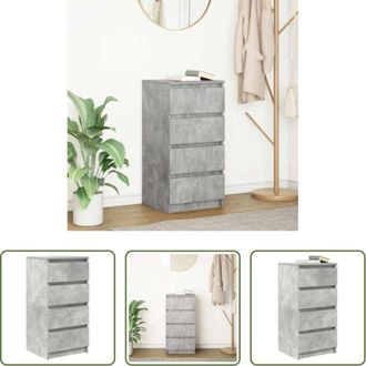 vidaXL Armadio da cucina - Credenza Grigio Cemento 37,5x35x76 cm in Legno Multistrato