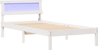 vidaXL Vidaxl - Estructura de cama Blanco 90 x 200 cm Madera maciza de pino