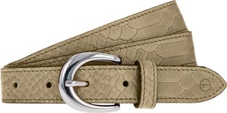 Tamaris Lederg&uuml;rtel TAMARIS, Damen, Gr. 100, beige, Rindsleder, gemustert, unifarben, G&uuml;rtel Lederg&uuml;rtel, 2,5 cm breit, gemustert, Doppelschnalle