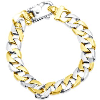 Pompeii3 Mens Cuban Link 14k Gold (62gram) or Platinum (99gram) 12.5mm Bracelet 8.5